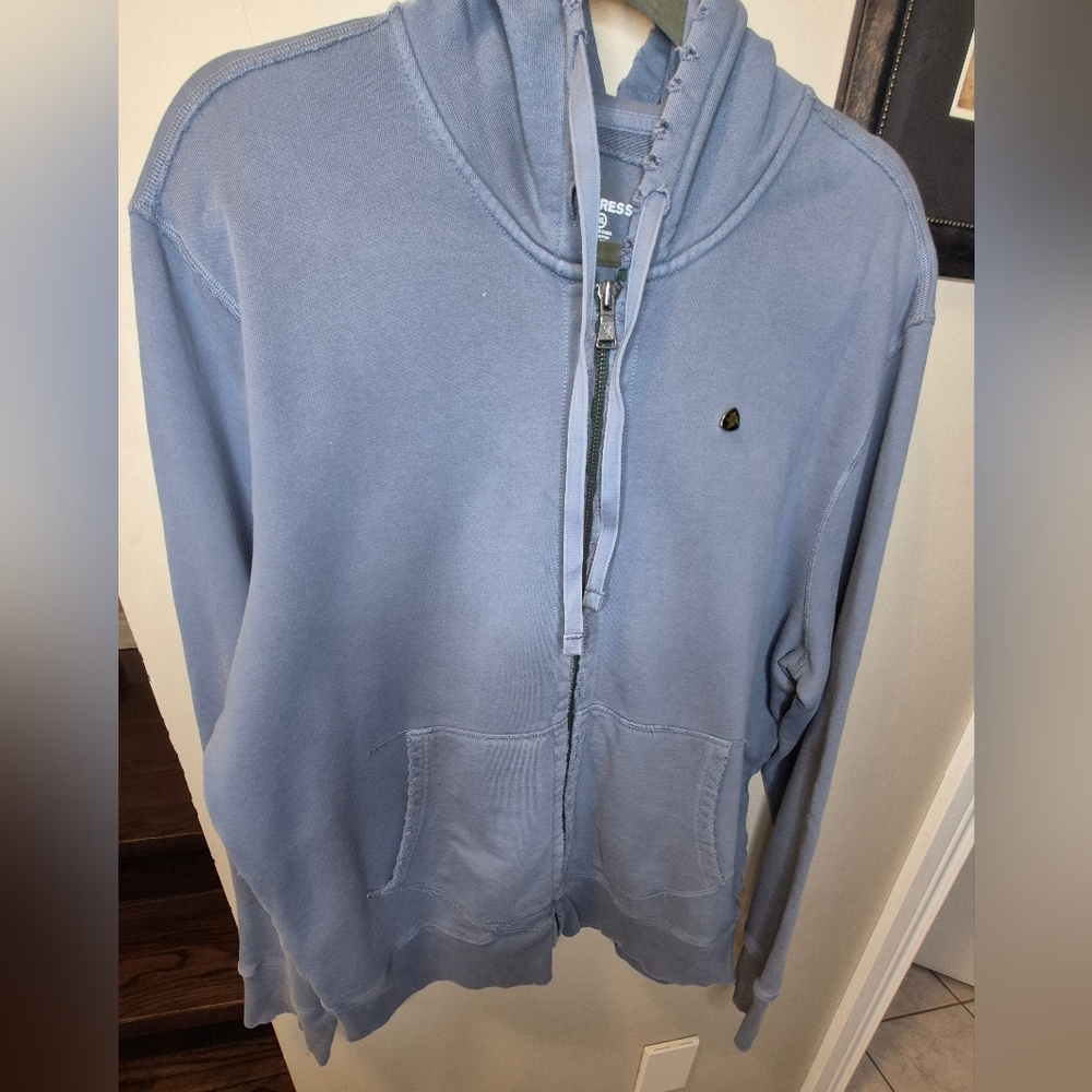 Express Blue Full Zip Hoodie - Picture 3 of 13
